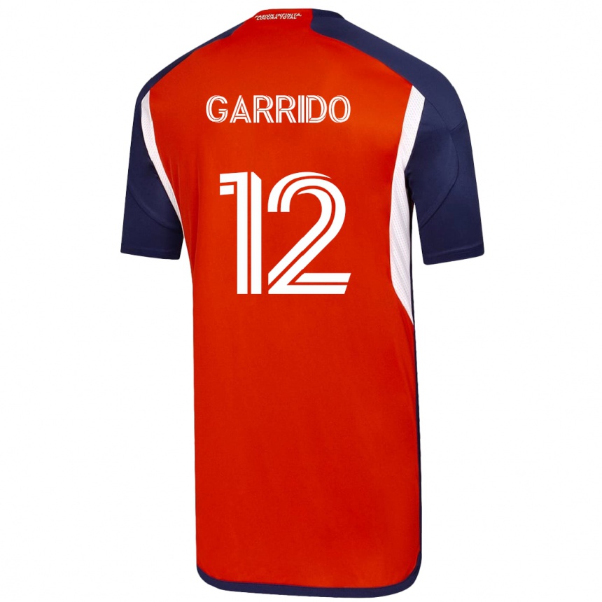 Kids Football Pedro Garrido #12 White Away Jersey 2023/24 T-Shirt