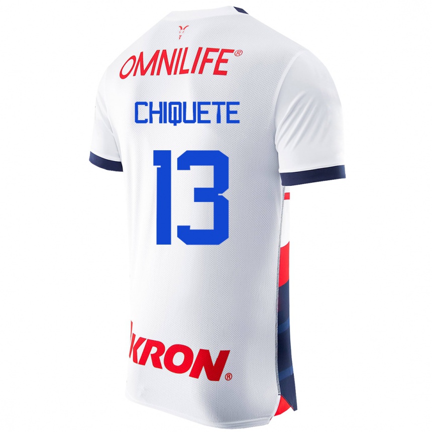 Kids Football Jesús Orozco Chiquete #13 White Away Jersey 2023/24 T-Shirt