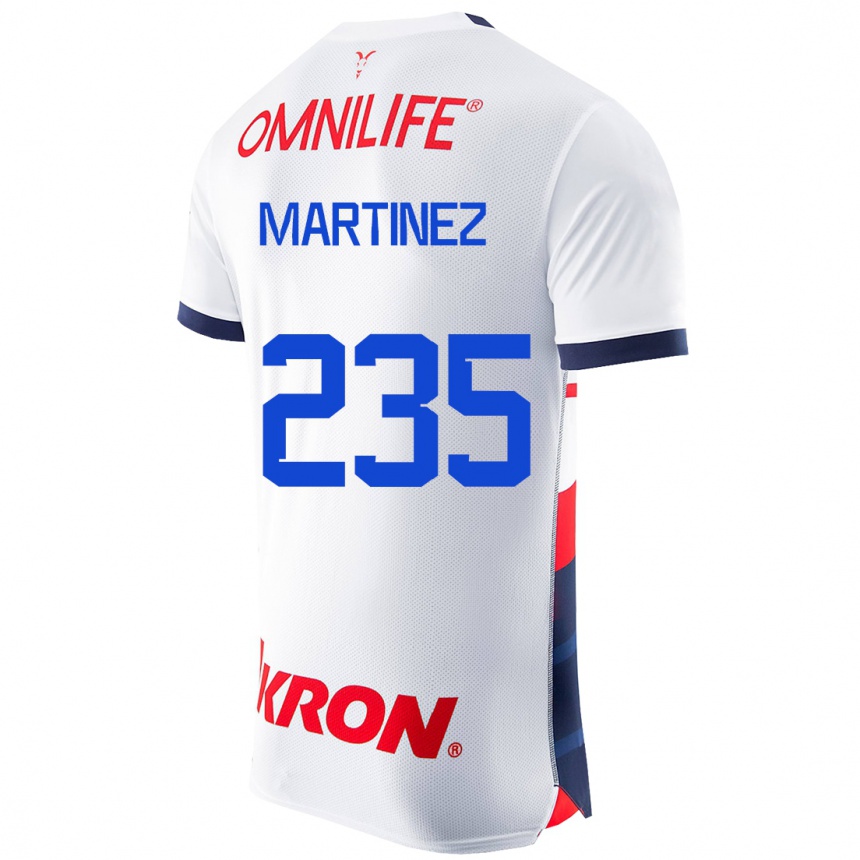 Kids Football Isaac Martínez #235 White Away Jersey 2023/24 T-Shirt