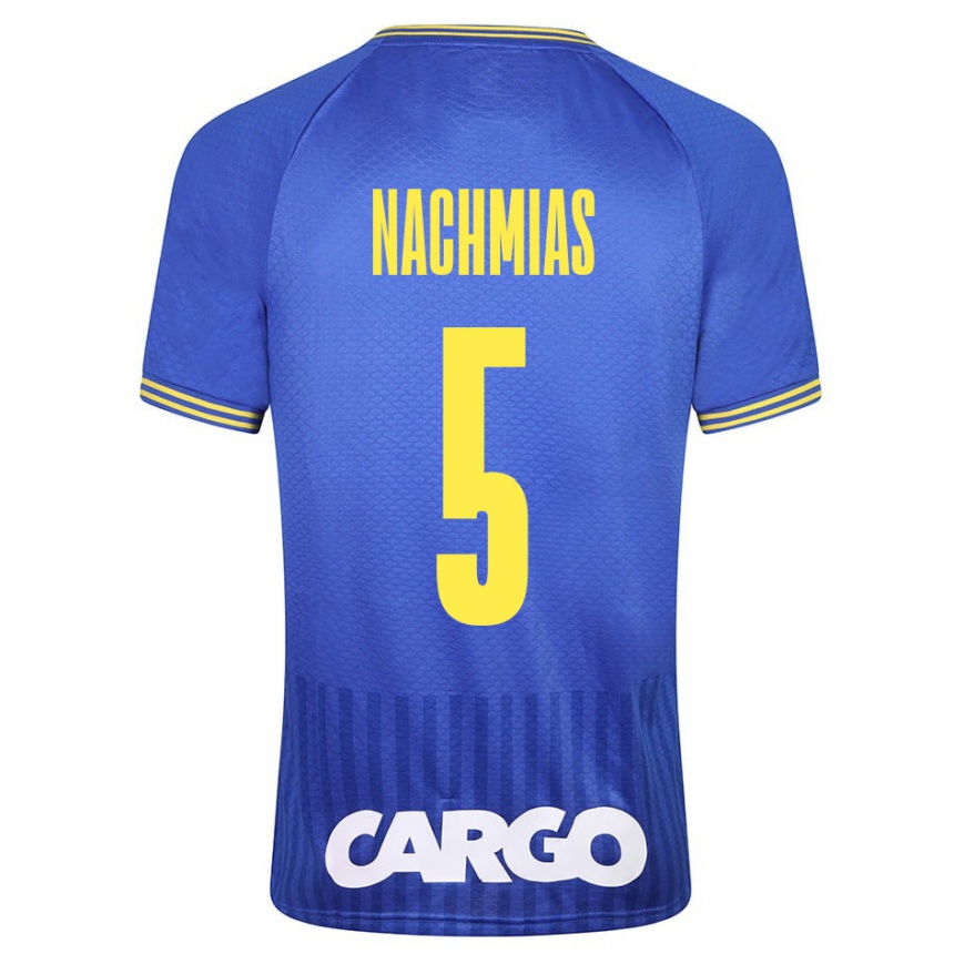 Kids Football Idan Nachmias #5 Blue Away Jersey 2023/24 T-Shirt