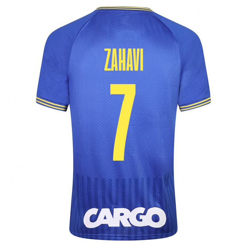 Kids Football Eran Zahavi #7 Blue Away Jersey 2023/24 T-Shirt