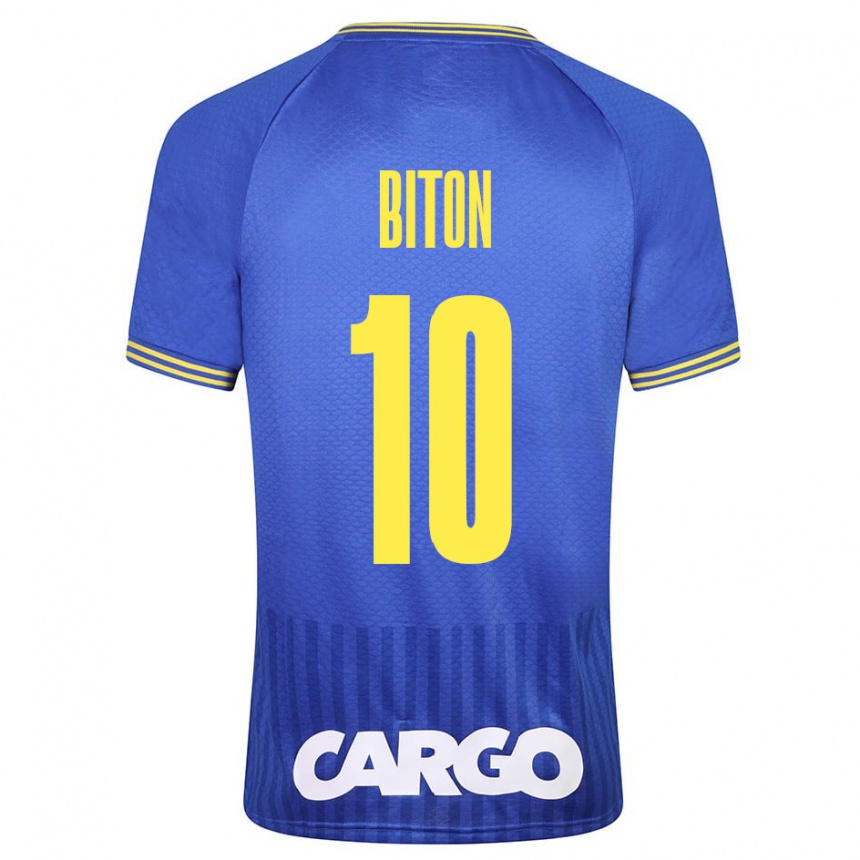 Kids Football Dan Biton #10 Blue Away Jersey 2023/24 T-Shirt