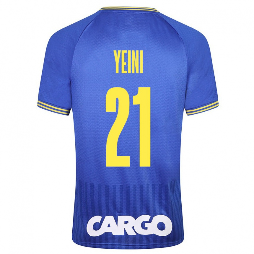 Kids Football Sheran Yeini #21 Blue Away Jersey 2023/24 T-Shirt