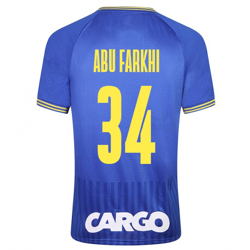 Kids Football Sayed Abu Farkhi #34 Blue Away Jersey 2023/24 T-Shirt