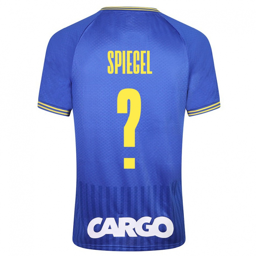 Kids Football Liran Spiegel #0 Blue Away Jersey 2023/24 T-Shirt