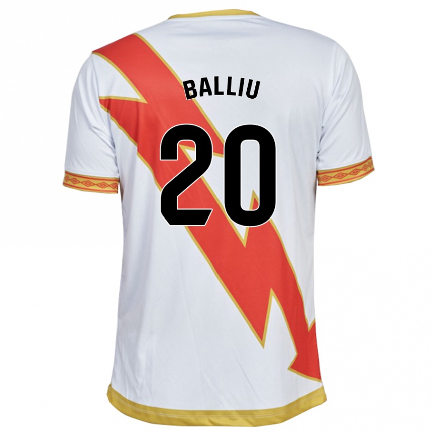 Men Football Iván Balliu #20 White Home Jersey 2023/24 T-Shirt