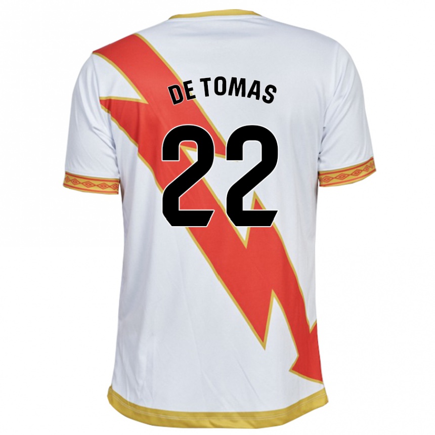 Men Football Raúl De Tomás #22 White Home Jersey 2023/24 T-Shirt