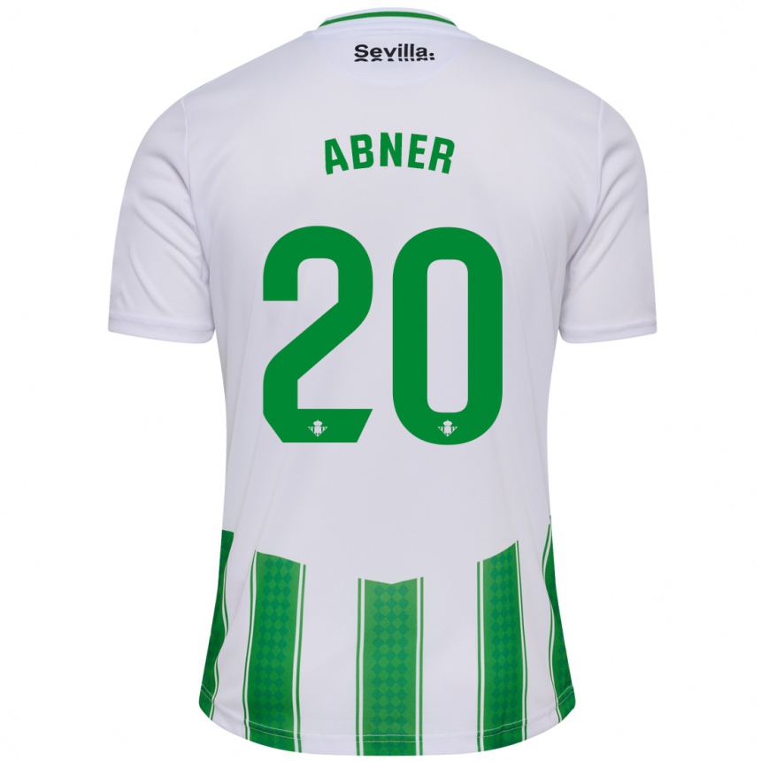 Men Football Abner #20 White Home Jersey 2023/24 T-Shirt