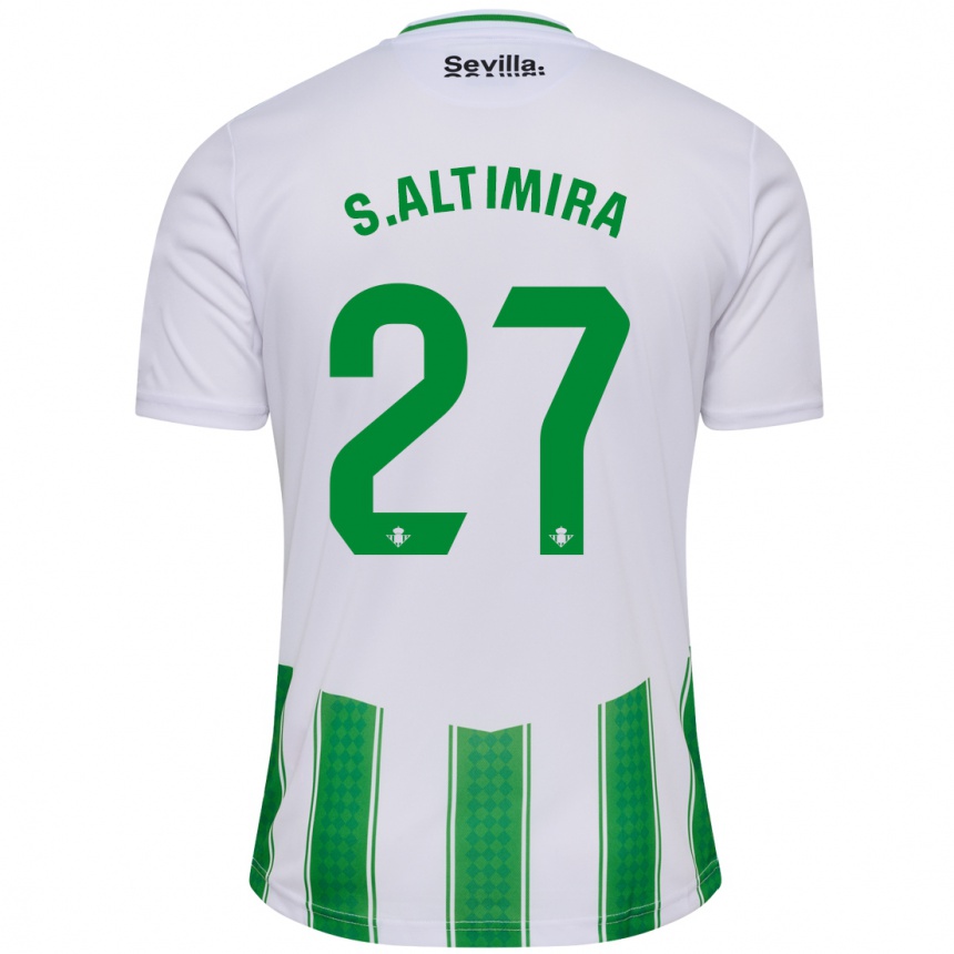 Men Football Sergi Altimira #27 White Home Jersey 2023/24 T-Shirt