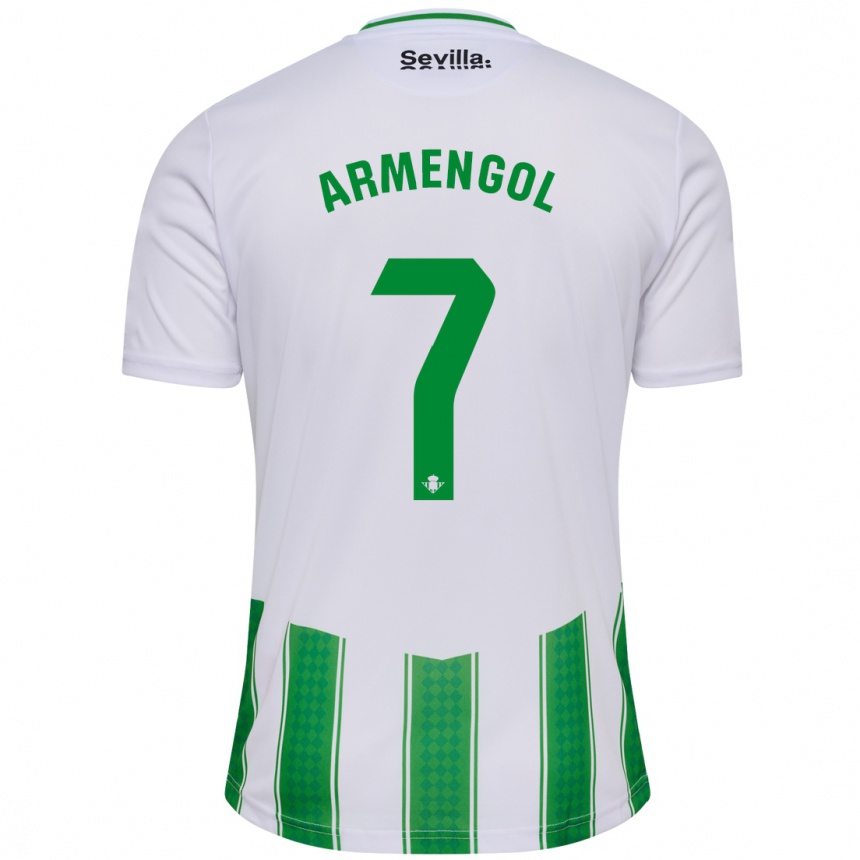 Men Football Carla Armengol Joaniquet #7 White Home Jersey 2023/24 T-Shirt