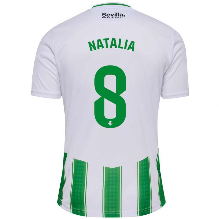 Men Football Natalia Montilla Martinez #8 White Home Jersey 2023/24 T-Shirt