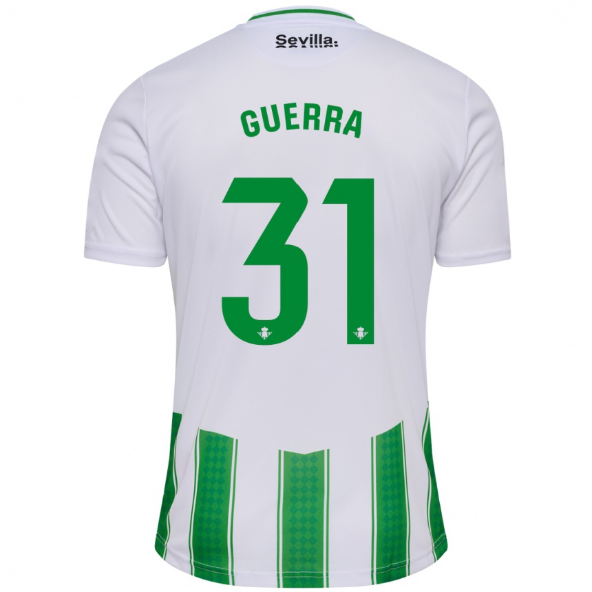 Men Football Ana Guerra Morcillo #31 White Home Jersey 2023/24 T-Shirt