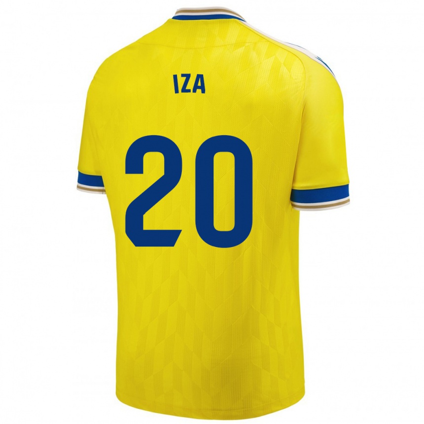 Men Football Iza Carcelén #20 Yellow Home Jersey 2023/24 T-Shirt