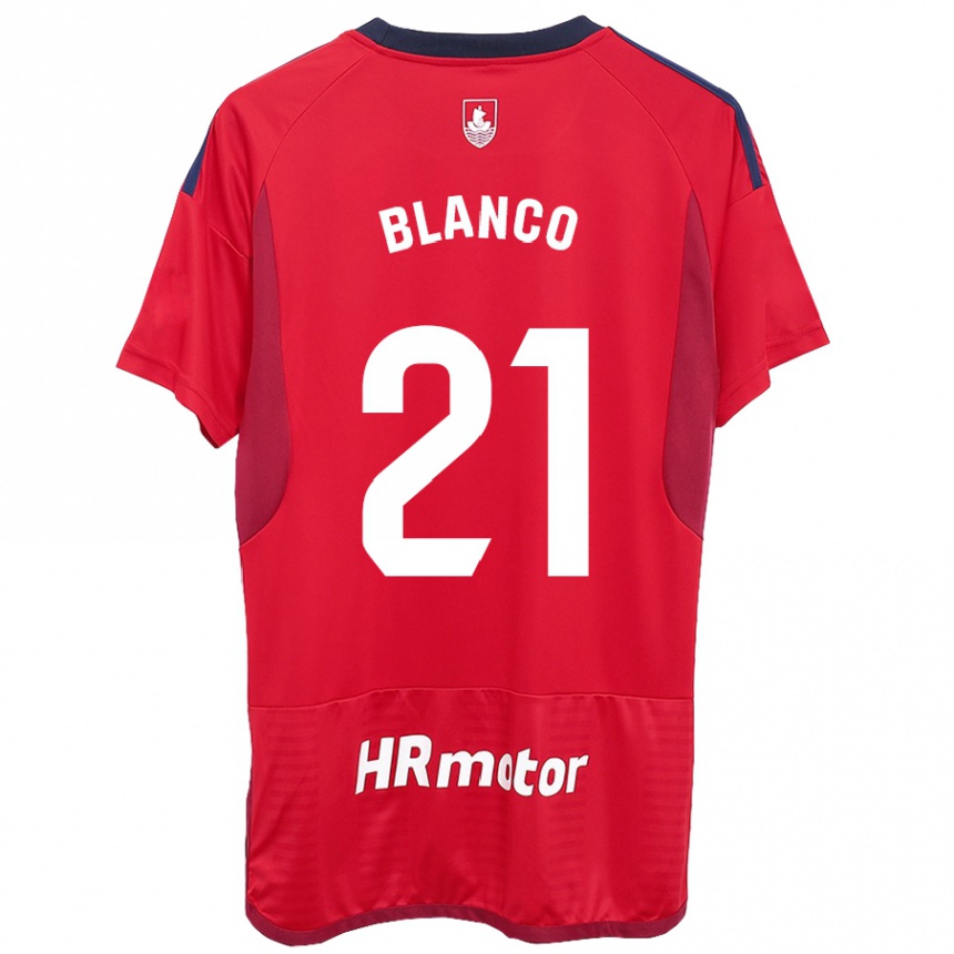 Men Football Alexia Blanco Llacuno #21 Red Home Jersey 2023/24 T-Shirt