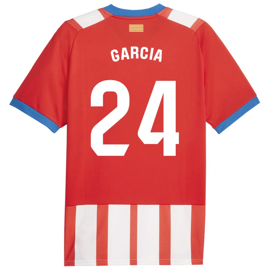 Men Football Borja García #24 Red White Home Jersey 2023/24 T-Shirt