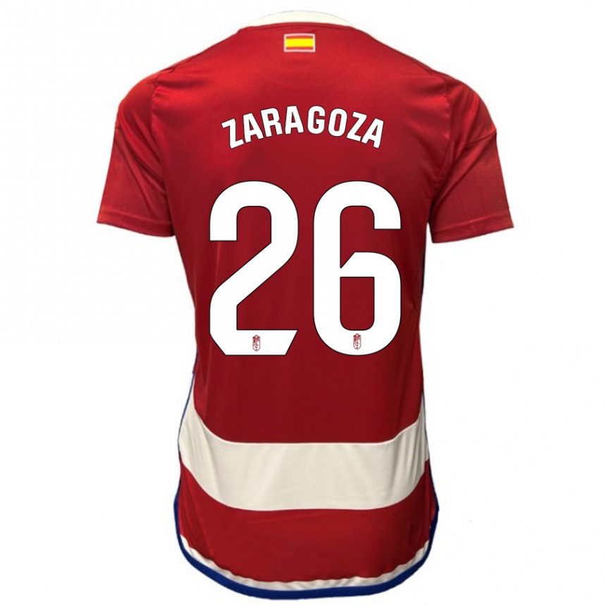 Men Football Bryan Zaragoza #26 Red Home Jersey 2023/24 T-Shirt