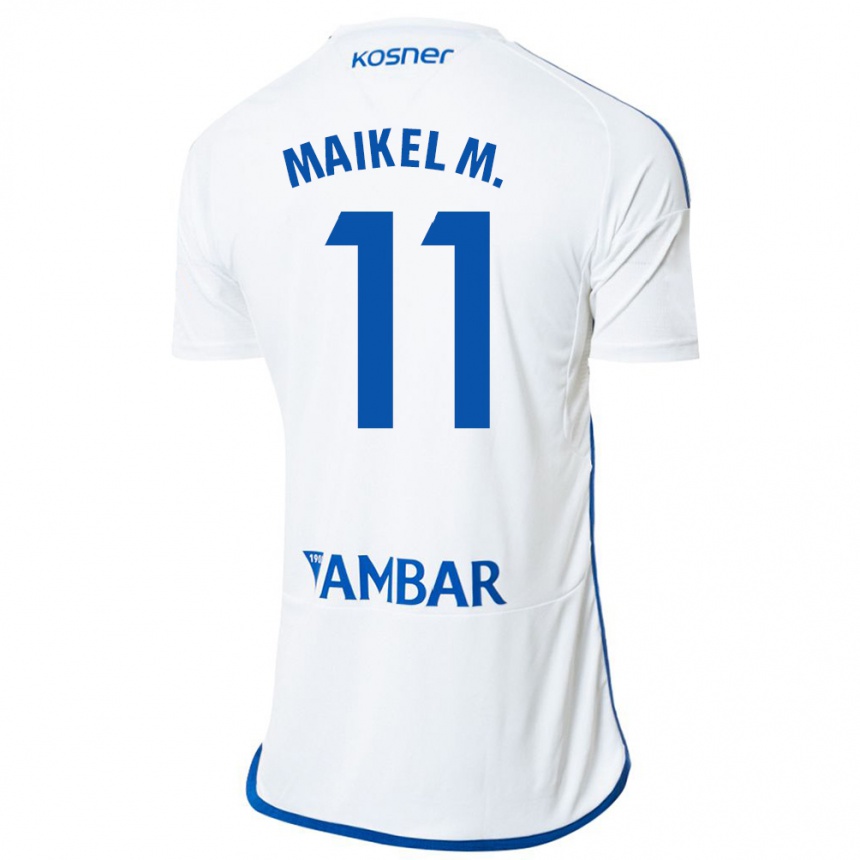 Men Football Maikel Mesa #11 White Home Jersey 2023/24 T-Shirt