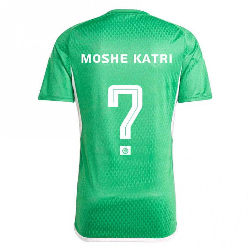 Men Football Roy Moshe Katri #0 White Blue Home Jersey 2023/24 T-Shirt