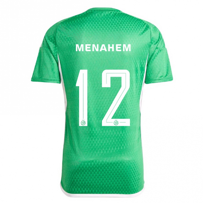 Men Football Sun Menahem #12 White Blue Home Jersey 2023/24 T-Shirt