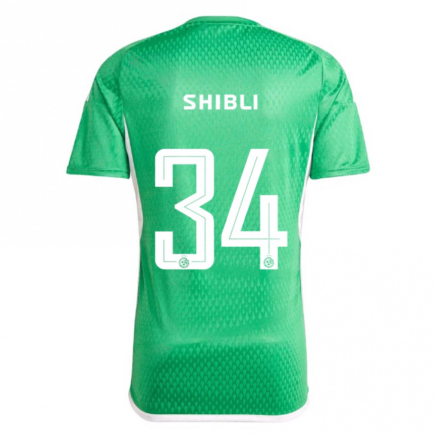 Men Football Hamza Shibli #34 White Blue Home Jersey 2023/24 T-Shirt