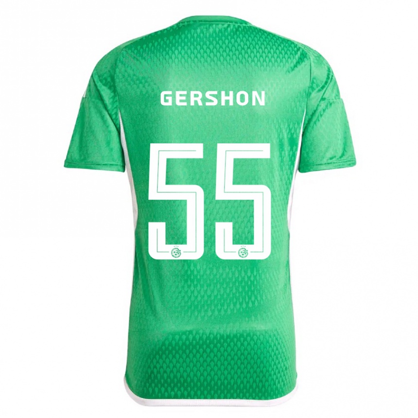 Men Football Rami Gershon #55 White Blue Home Jersey 2023/24 T-Shirt