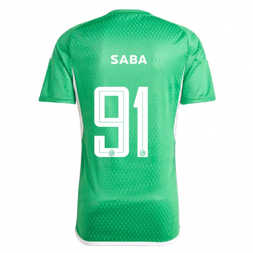 Men Football Dia Saba #91 White Blue Home Jersey 2023/24 T-Shirt