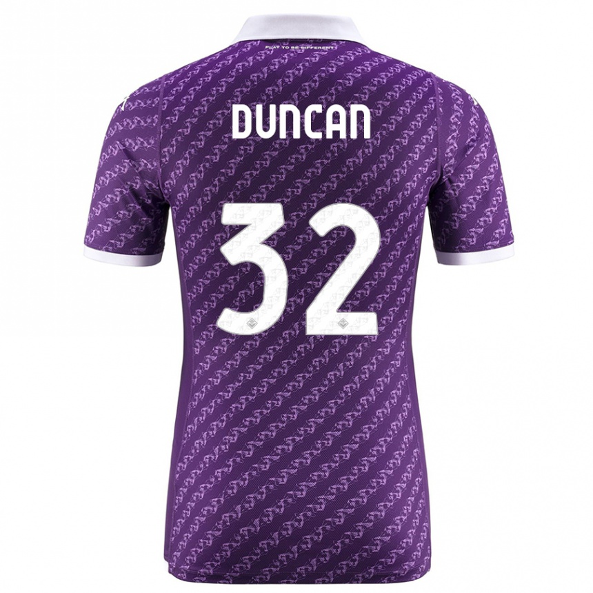 Men Football Alfred Duncan #32 Violet Home Jersey 2023/24 T-Shirt