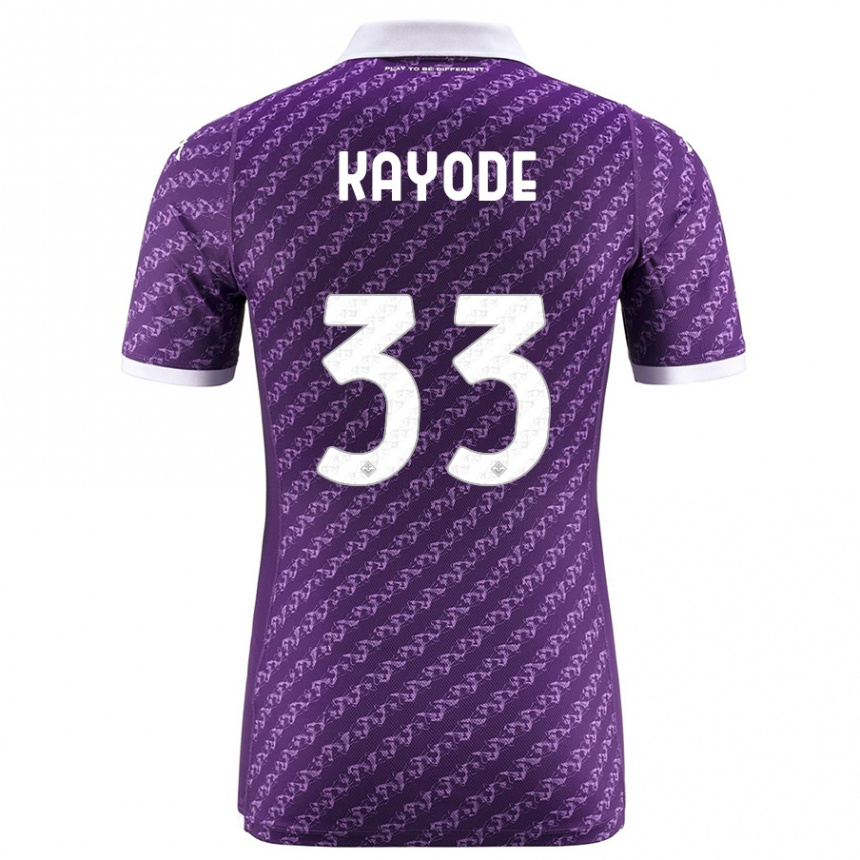 Men Football Michael Kayode #33 Violet Home Jersey 2023/24 T-Shirt