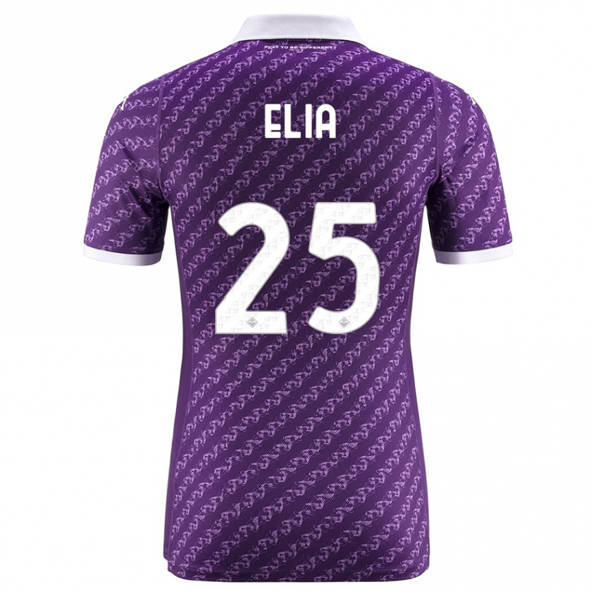 Men Football Mirko Elia #25 Violet Home Jersey 2023/24 T-Shirt