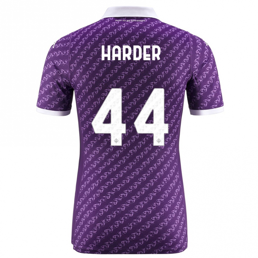 Men Football Jonas Harder #44 Violet Home Jersey 2023/24 T-Shirt