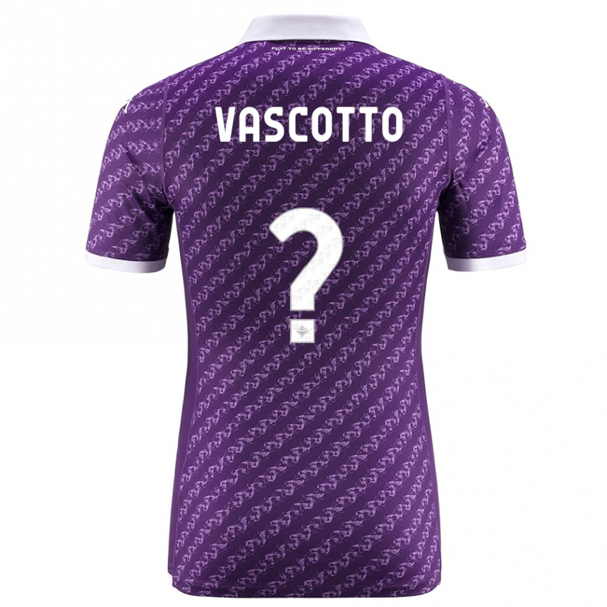 Men Football Edoardo Vascotto #0 Violet Home Jersey 2023/24 T-Shirt