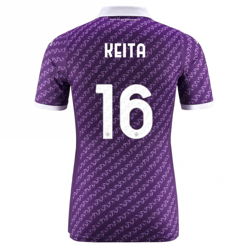 Men Football Bala Keita #16 Violet Home Jersey 2023/24 T-Shirt