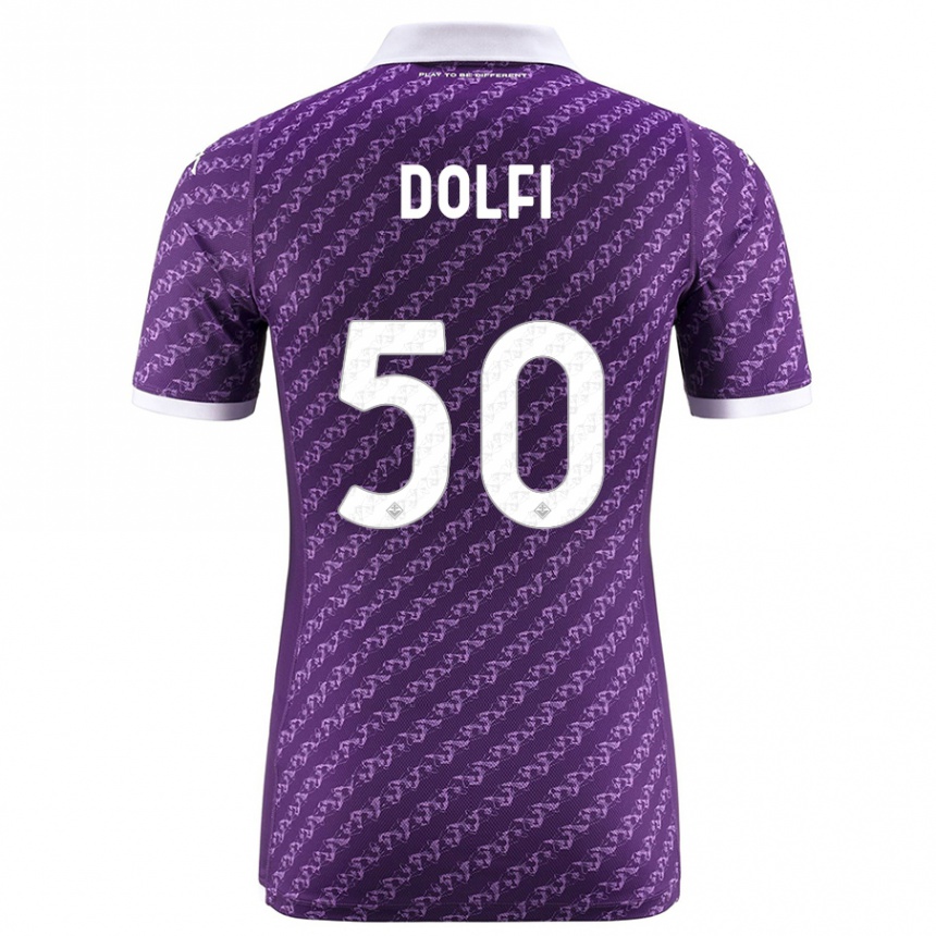 Men Football Brando Dolfi #50 Violet Home Jersey 2023/24 T-Shirt