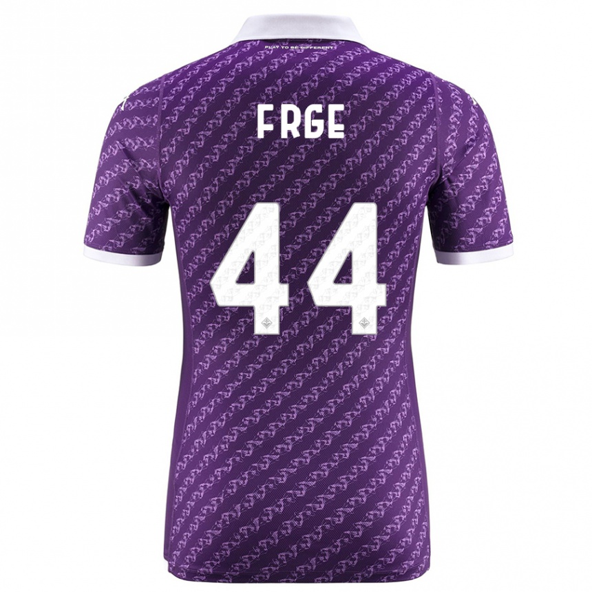 Men Football Emma Færge #44 Violet Home Jersey 2023/24 T-Shirt