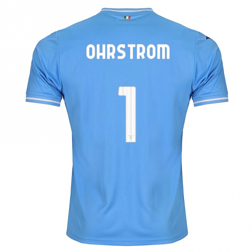 Men Football Stephanie Ohrstrom #1 Blue Home Jersey 2023/24 T-Shirt