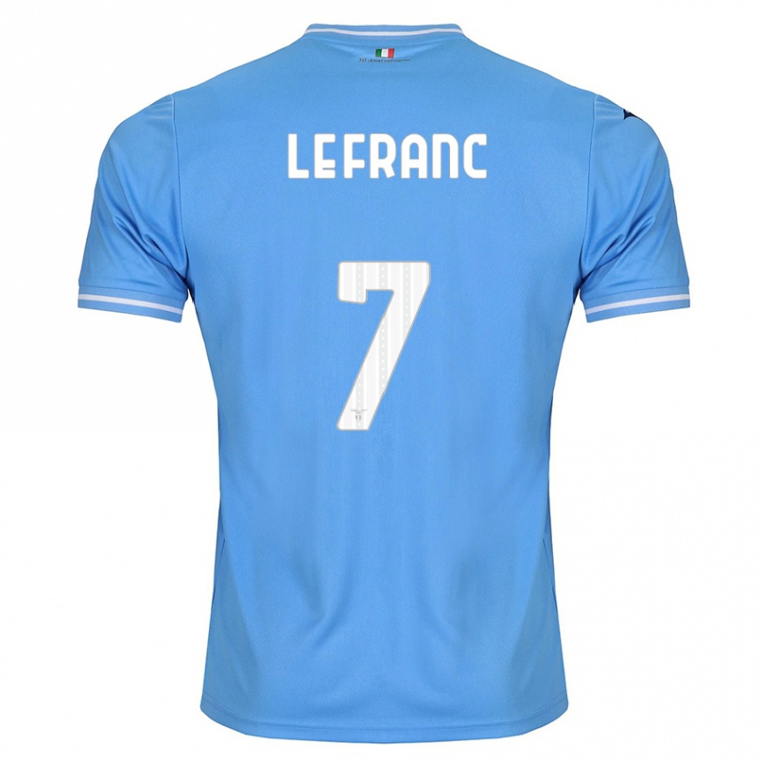 Men Football Chloé Le Franc #7 Blue Home Jersey 2023/24 T-Shirt