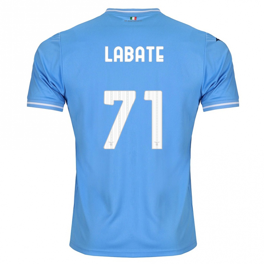 Men Football Camilla Labate #71 Blue Home Jersey 2023/24 T-Shirt