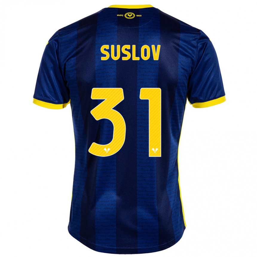 Men Football Tomas Suslov #31 Navy Home Jersey 2023/24 T-Shirt