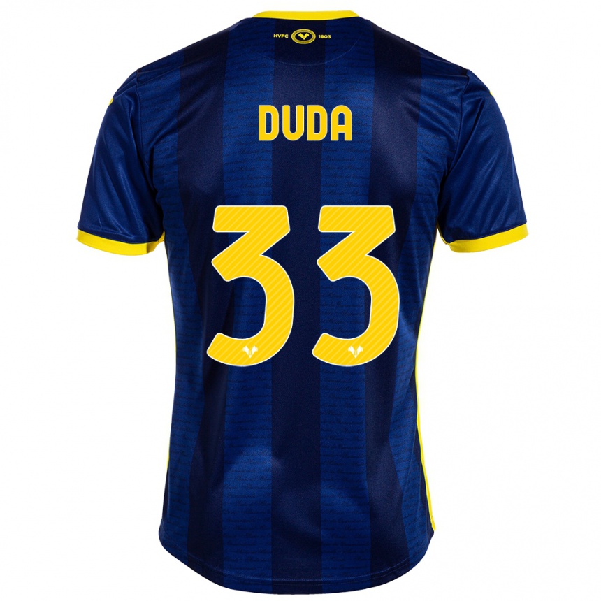 Men Football Ondrej Duda #33 Navy Home Jersey 2023/24 T-Shirt