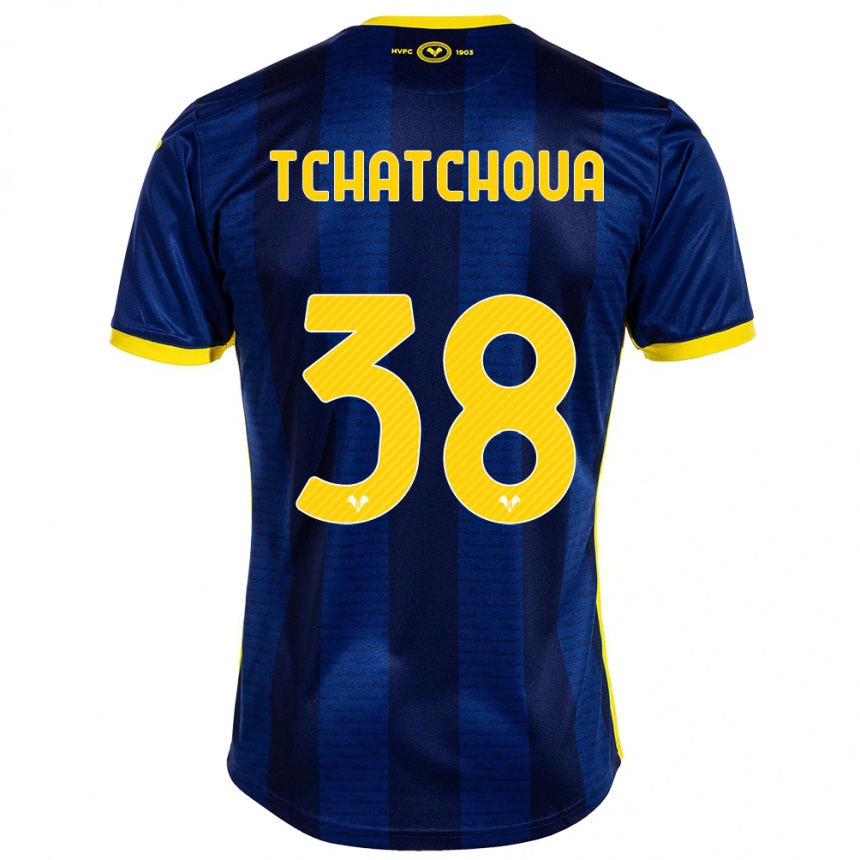 Men Football Jackson Tchatchoua #38 Navy Home Jersey 2023/24 T-Shirt