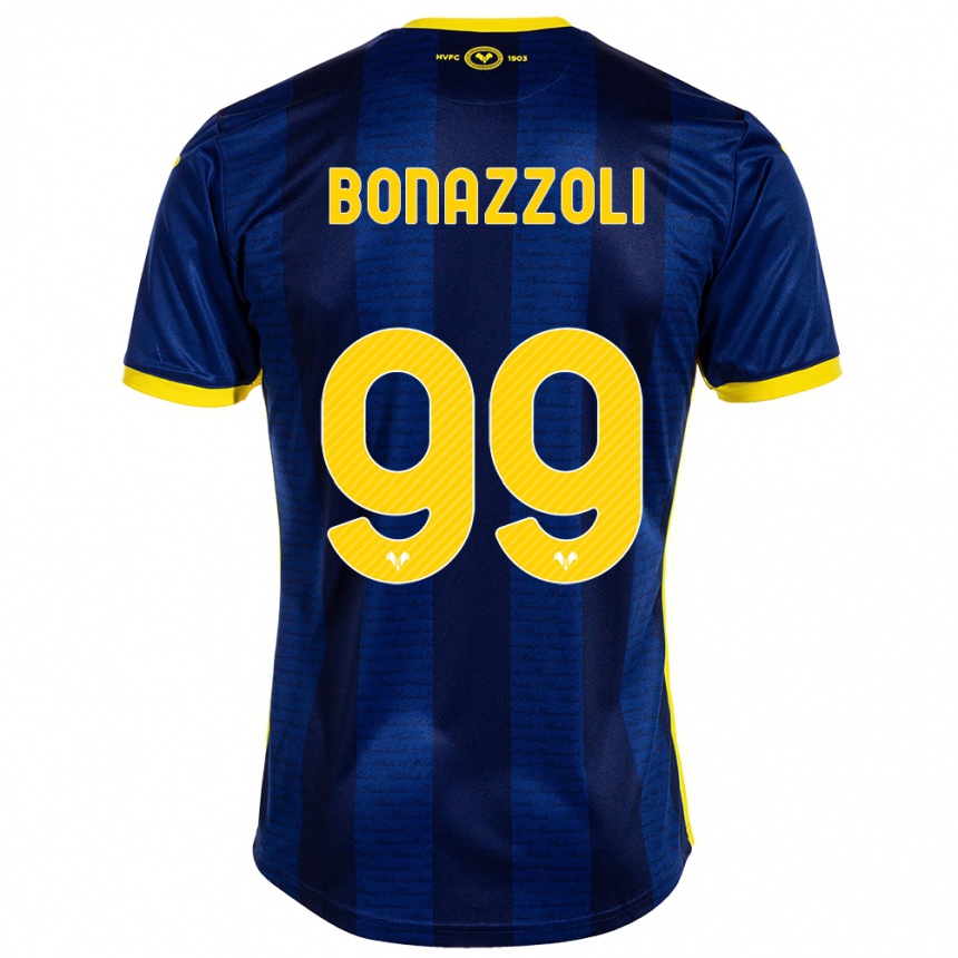 Men Football Federico Bonazzoli #99 Navy Home Jersey 2023/24 T-Shirt