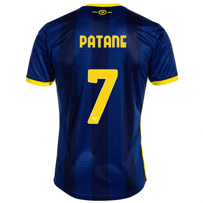 Men Football Nicola Patanè #7 Navy Home Jersey 2023/24 T-Shirt