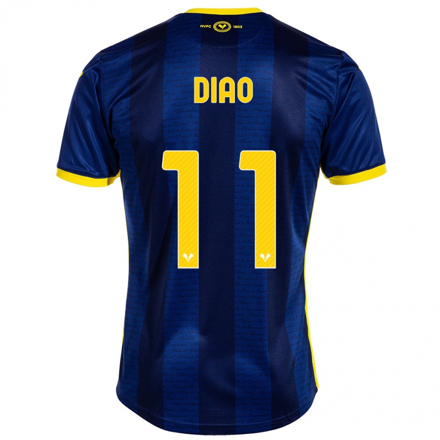 Men Football Siren Diao #11 Navy Home Jersey 2023/24 T-Shirt