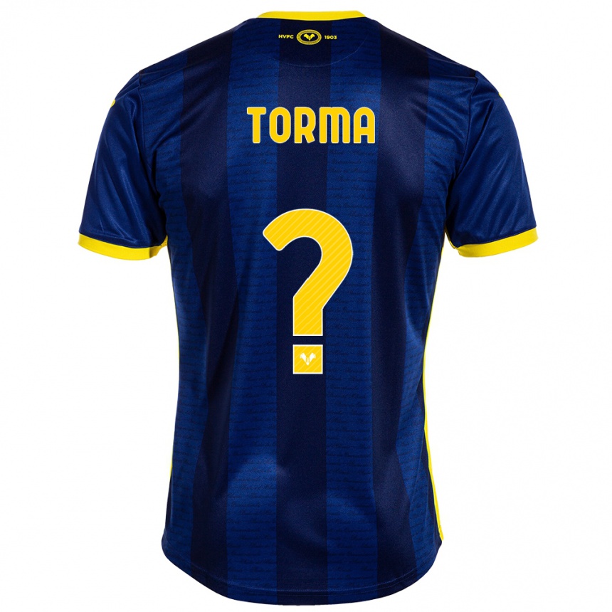 Men Football Salvatore Torma #0 Navy Home Jersey 2023/24 T-Shirt