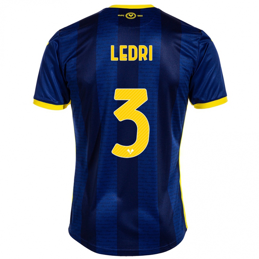 Men Football Michela Ledri #3 Navy Home Jersey 2023/24 T-Shirt