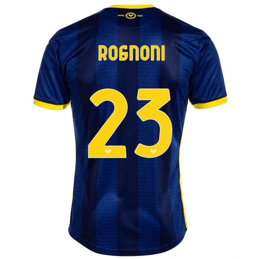 Men Football Alessia Rognoni #23 Navy Home Jersey 2023/24 T-Shirt