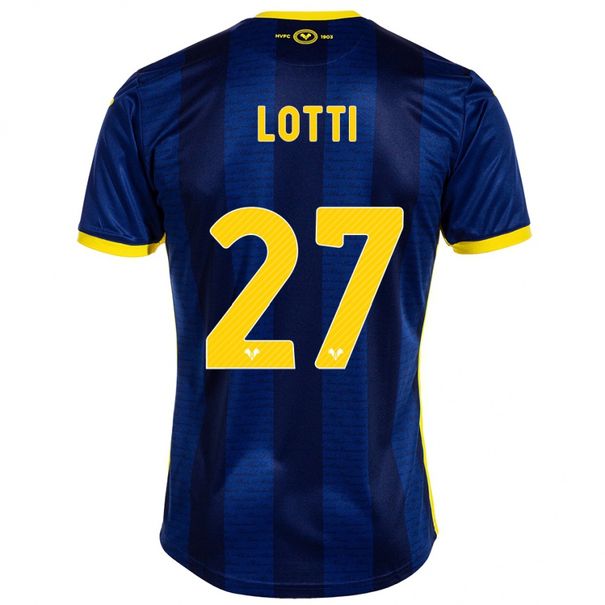 Men Football Irene Lotti #27 Navy Home Jersey 2023/24 T-Shirt