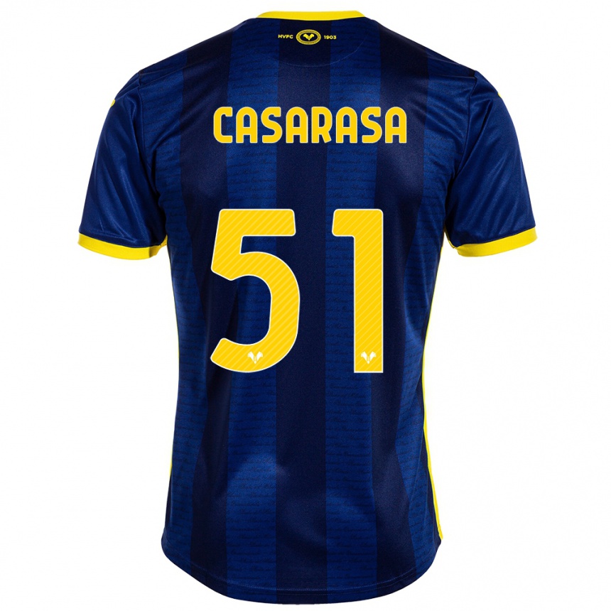 Men Football Asia Casarasa #51 Navy Home Jersey 2023/24 T-Shirt