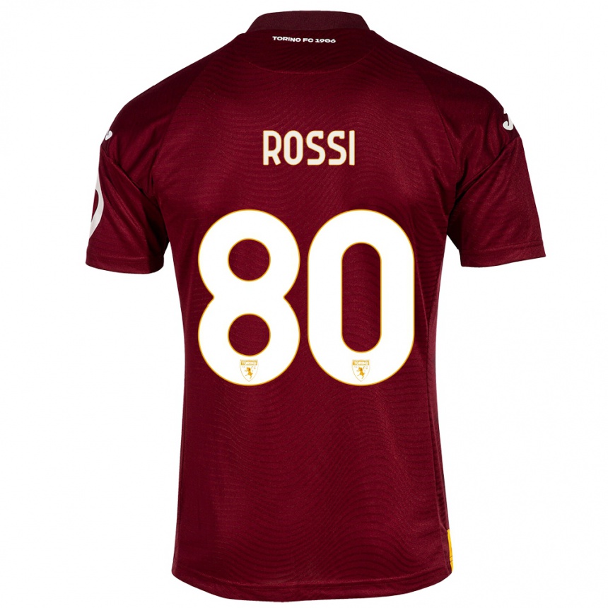 Men Football Simone Rossi #80 Dark Red Home Jersey 2023/24 T-Shirt