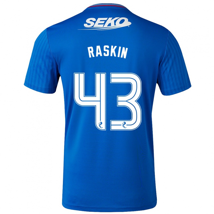 Men Football Nicolas Raskin #43 Blue Home Jersey 2023/24 T-Shirt